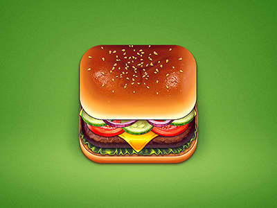 Burger app appstore beef burger cheeseburger fastfood food hamburger icon icons ios mcdonalds