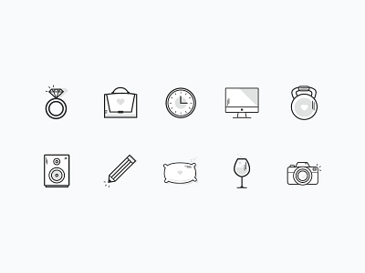 Daily Routine Icon Set daily routine icons icon icon set iconography icons personal icons