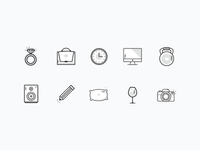 Daily Routine Icon Set daily routine icons icon icon set iconography icons personal icons