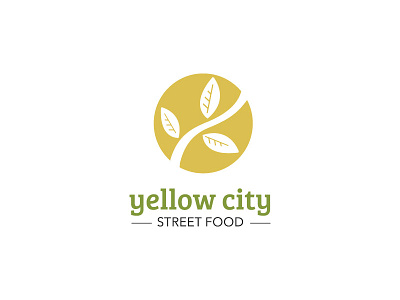 Yellow City Street Food Logo amarillo amarillo texas branding logo street food yellow city