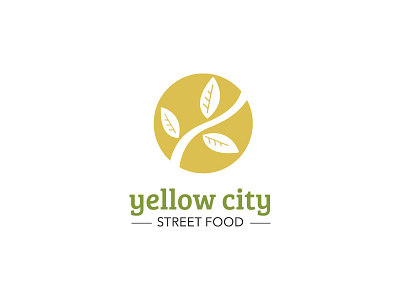 Yellow City Street Food Logo