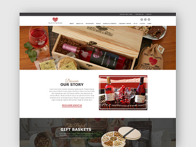 Heart of the Desert - Website Design pistachios website wine