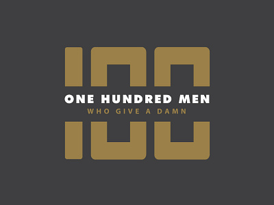 100 Men Logo & Website 100 men 100 men who give a damn amarillo charity club logo non profit texas