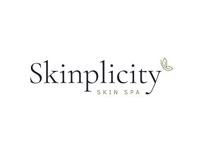 Skinplicity Logo Redesign branding butterfly logo modern new logo rebrand redesign skin spa skinplicity spa