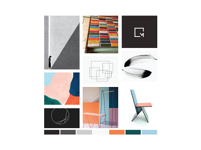 Mood Board Design | One Bird Interior Design Studio, LLC brand branding color palette inspiration interior designer logo mood board