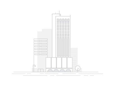 Amarillo amarillo buildings city iconography illustration