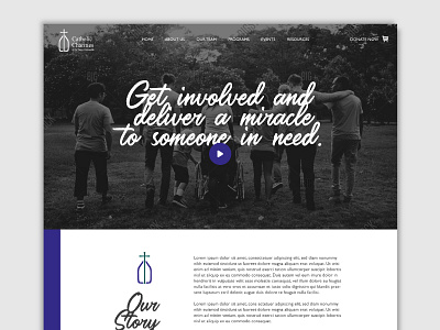 Catholic Charities Website amarillo texas catholic charities charity front end design nonprofit texas panhandle ui ux website design