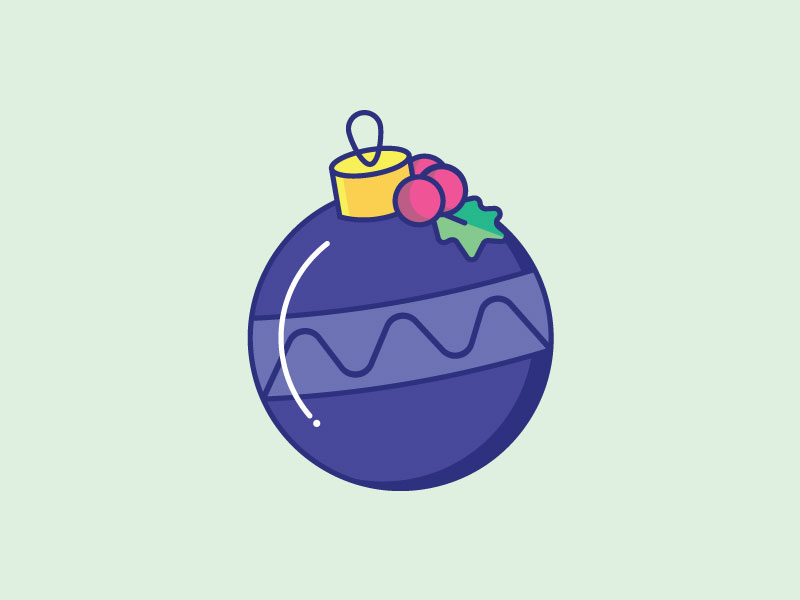 Inktober Day 17 | Ornament daily challenge holiday icon icon design illustration creative vectober inktober christmas ornament