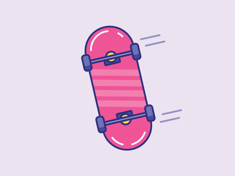 Inktober Day 20 | Tread line color design illustrator icon design icon vectober skateboard skate inktober tread