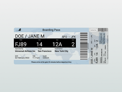 Boarding pass