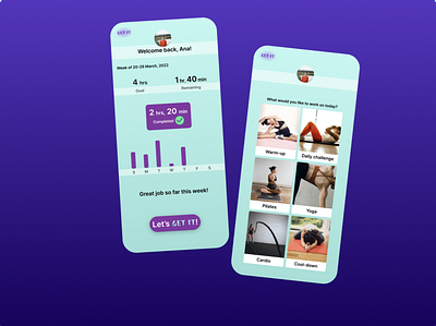 Workout tracker app app design branding daily ui challenge dailyui design illustration logo product design ui ui design ux ux design vector