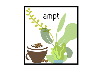Logo for a botanical coffee company