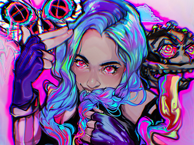 jinx artwork created by charlien