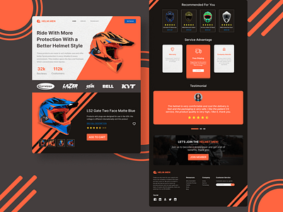 Helm Store Web Landing Page ui Design
