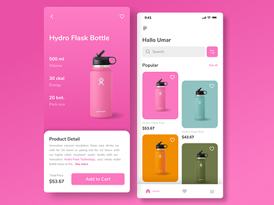 Bottle App Design