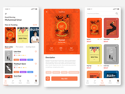 Book Store App app branding design figma motion graphics ui ux