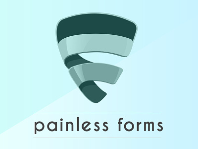 Logo Design Painless Forms adobe illustrator brand emblem illustration logo logo design shape vector