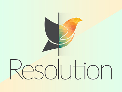 Logo Design Resolution. adobe illustrator brand emblem illustration logo logo design shape vector
