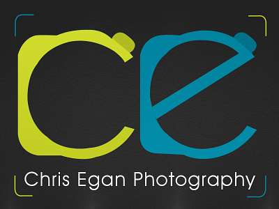 Logo Design Chris Egan Photography adobe illustrator brand emblem illustration logo logo design shape vector