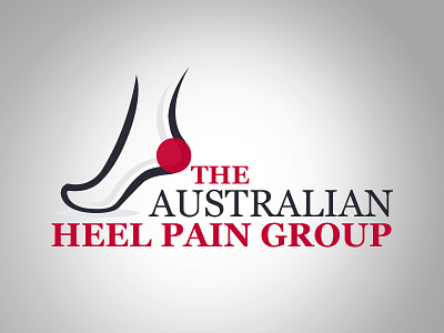 Logo Design Australian Heel Pain Group adobe illustrator brand emblem illustration logo logo design shape vector