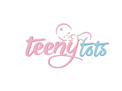 Logo Design Teenytots adobe illustrator brand emblem illustration logo logo design shape vector