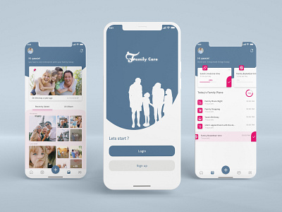 Family Care App Ui Design app design ui ux