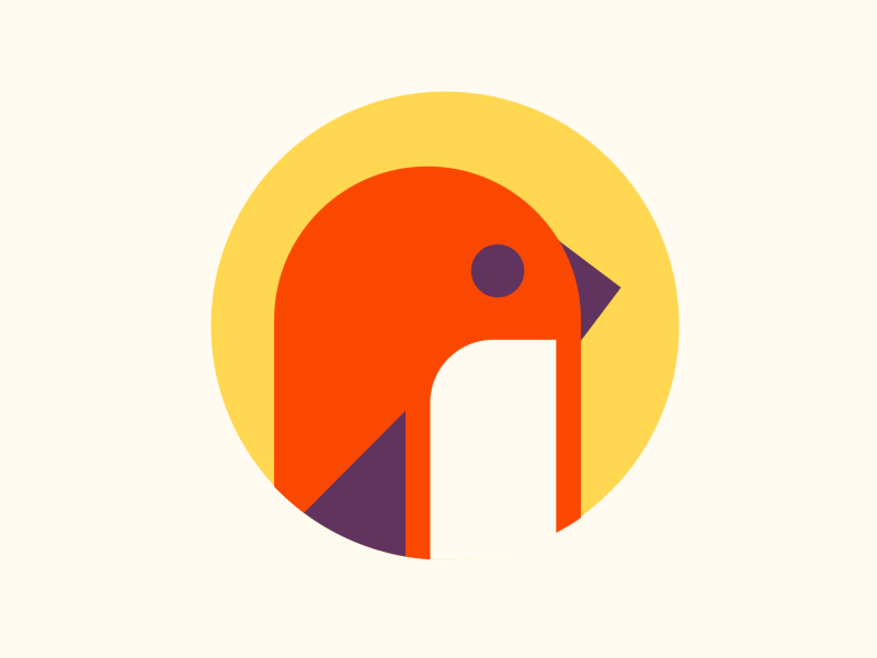 Mikleo 🌺 ae ai animation bird brand flat illustration logo studio