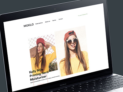 Moklo Skin cream design fashion mikleo sf startup vip web