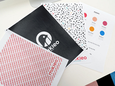 Mikleo Branding bird branding design fffabs guidelines invoice mikleo patterns