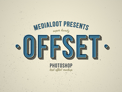 Offset Text Effect Mockup misprint offset offset printing press text effect text mockup