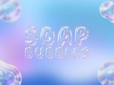 Soap Bubbles Text Effect Mockup bubbles mockup photoshop soap
