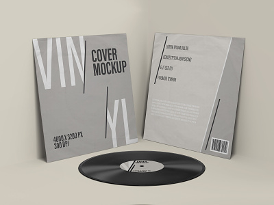 Vinyl Record Cover Mockups mockup photoshop vinyl cover vinyl record