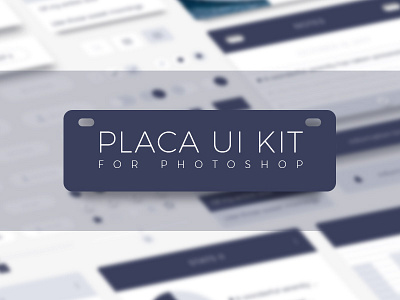 Free Photoshop Ui Kit - Placa free kit photoshop ui