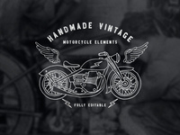 Handmade Vintage Motorcycle Elements