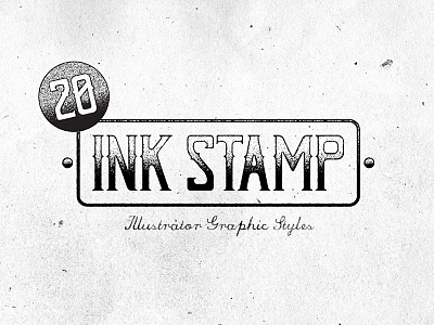 Ink Stamp Illustrator Graphic Styles distressed effects ink stamp rough styles