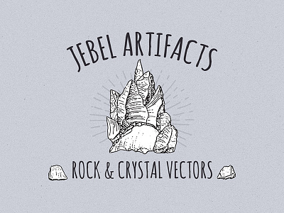 Jebel Artifacts Rock And Crystal Vectors