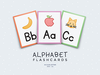 Alphabet Flashcards alphabet education flashcard flashcard templates kids printable flashcards