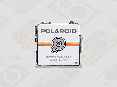Polaroid Camera Clipart camera clipart hand drawn photography polaroid polaroid camera retro vintage