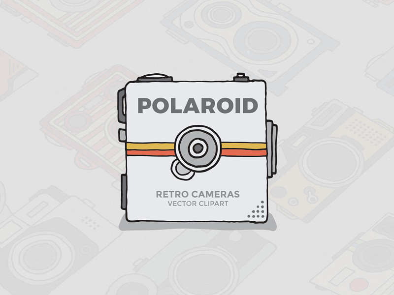 Polaroid Camera Clipart By Diego Sanchez For Medialoot On Dribbble