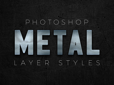 Photoshop Metal Styles galvanized layer style metal metallic photoshop