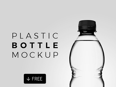 Free Plastic Bottle Mockup bottle clear label mockup photoshop plastic