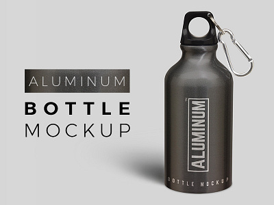 Aluminum Bottle Mockup aluminum aluminum bottle bottle branding label logo mockup packaging sport