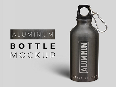 Aluminum Bottle Mockup