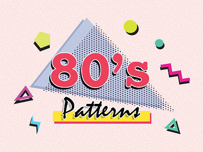 80s Retro Seamless Vector Patterns 80s background patterns retro
