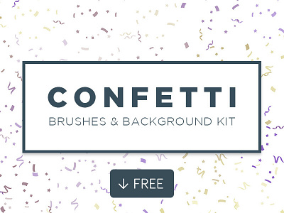 Confetti - Free Brushes And Background Kit