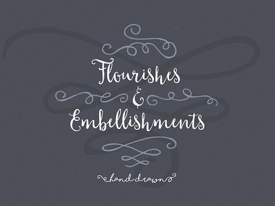 Hand Drawn Flourishes Embellishments