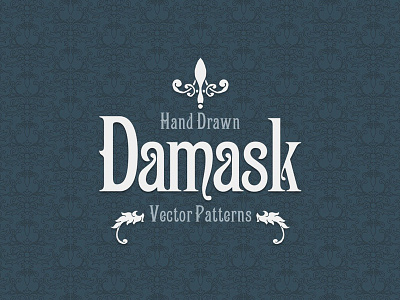 Hand Drawn Damask Vector Patterns