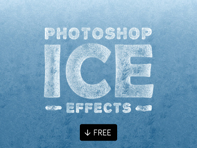 Ice Effects For Photoshop Text Shapes cold frozen ice effect layer styles photoshop ice snow winter