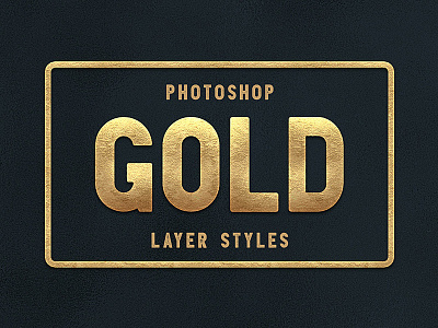 Photoshop Gold Layer Styles