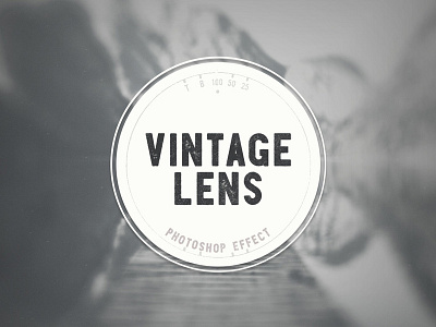 Vintage Lens Effect aged photo dust retro effect vignette vintage vintage lens